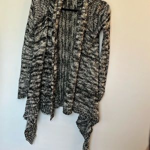 Black and white sweater cardigan